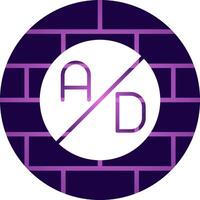 Ad Blocker Creative Icon Design vector