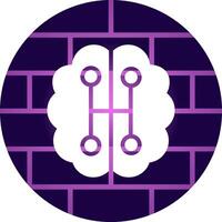 Humanoid Robot Creative Icon Design vector