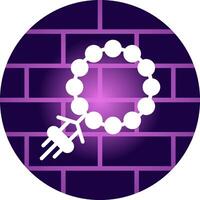 Rosary Creative Icon Design vector