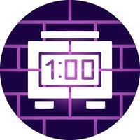 Digital Clock Creative Icon Design vector