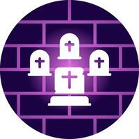 Graveyard Creative Icon Design vector