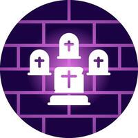 Graveyard Creative Icon Design vector