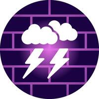 Lightning Creative Icon Design vector