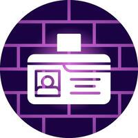 Identification Card Creative Icon Design vector