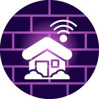 Smart Home Creative Icon Design vector