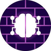 Neurons Circuit Creative Icon Design vector