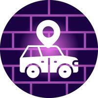 Car Location Creative Icon Design vector