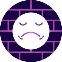 Sad Creative Icon Design vector