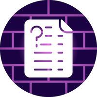 Question Creative Icon Design vector