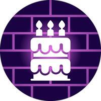 Birthday Cake Creative Icon Design vector