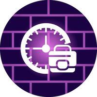 Work Time Boundaries Creative Icon Design vector