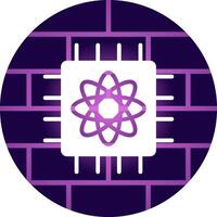Quantum Computer Creative Icon Design vector