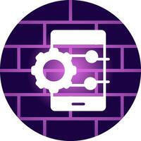 Project Management App Creative Icon Design vector