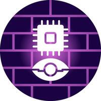 Eye Augmentation Creative Icon Design vector