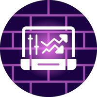 Online Trading Creative Icon Design vector