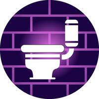 Toilet Creative Icon Design vector