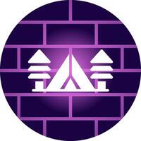 Tent Creative Icon Design vector