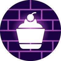 diseño de icono creativo de cupcake vector