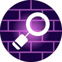 Magnifying Creative Icon Design vector