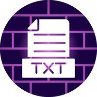 Txt Creative Icon Design vector