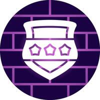 Police Shield Creative Icon Design vector