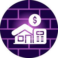 Home Loan Calculator Creative Icon Design vector