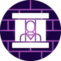 Prisoner Creative Icon Design vector