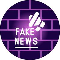 Fake News Creative Icon Design vector