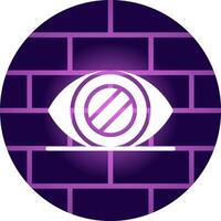 Glaucoma Creative Icon Design vector