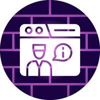 experto ayuda creativo icono diseño vector