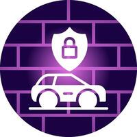 Anti Theft System Creative Icon Design vector