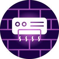 Airconditioner Cleaning Creative Icon Design vector