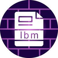 lbm Creative Icon Design vector