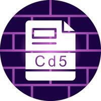 cd5 creativo icono diseño vector