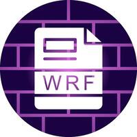 WRF Creative Icon Design vector