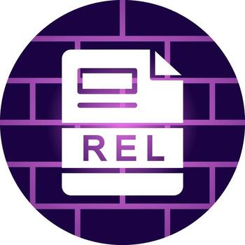 REL Creative Icon Design vector