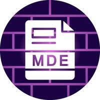 MDE Creative Icon Design vector