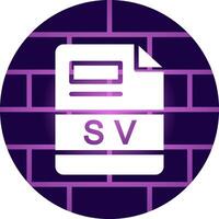 sv creativo icono diseño vector