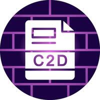 C2D Creative Icon Design vector