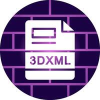 3DXML Creative Icon Design vector