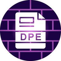 DPE Creative Icon Design vector