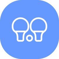 Ping Pong Creative Icon Design vector