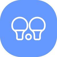 Ping Pong Creative Icon Design vector