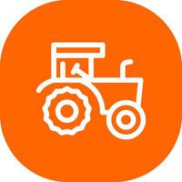 diseño de icono creativo de tractor vector