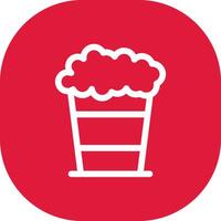 Popcorn Creative Icon Design vector