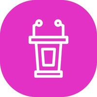 Lectern Creative Icon Design vector