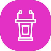 Lectern Creative Icon Design vector