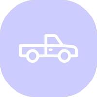 Pickup Truck Creative Icon Design vector