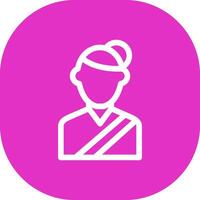 Gymnast Creative Icon Design vector