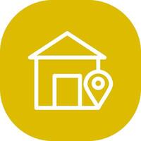 Home Location Creative Icon Design vector